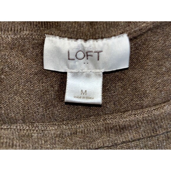Ann Taylor Loft Women’s Brown Size medium Sweater With Front Pockets. - Picture 3 of 6